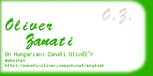 oliver zanati business card